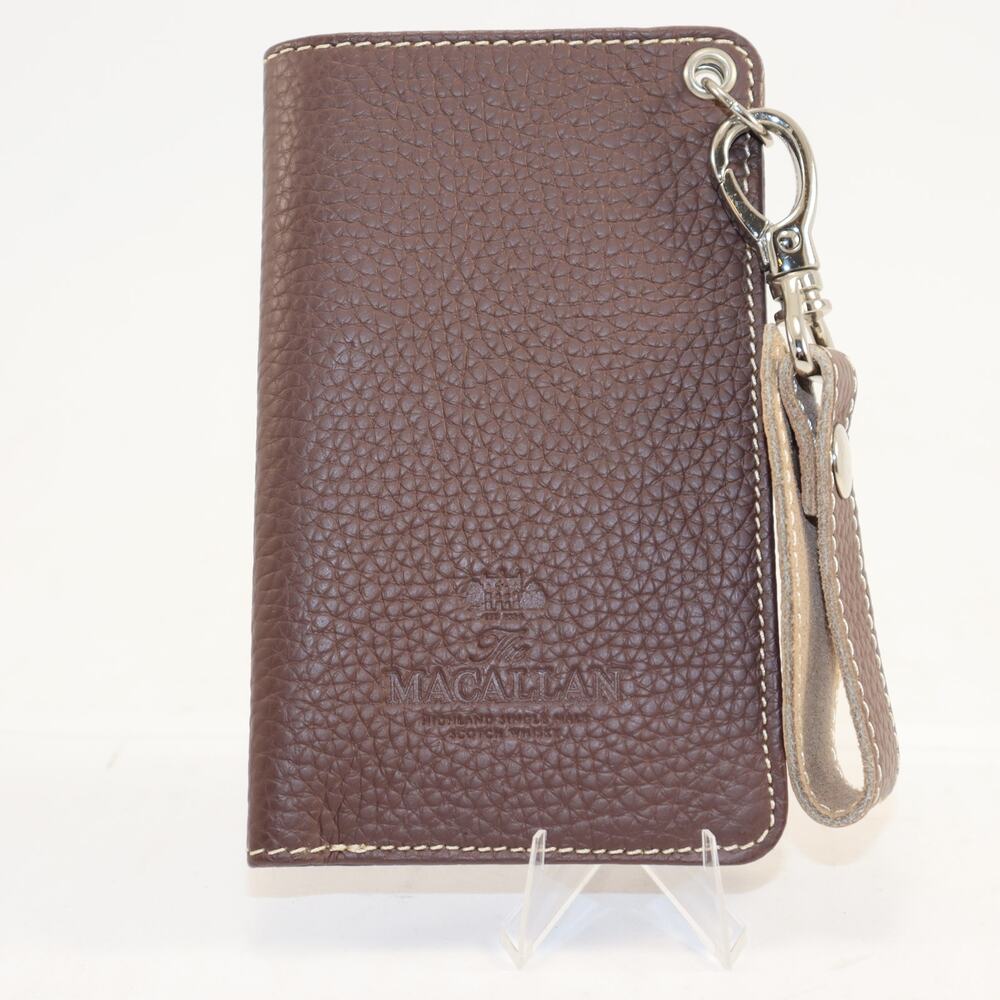The Macallan Leather Belt Pouch | Brown Pebbled Scotch Whisky‎ Promo Case